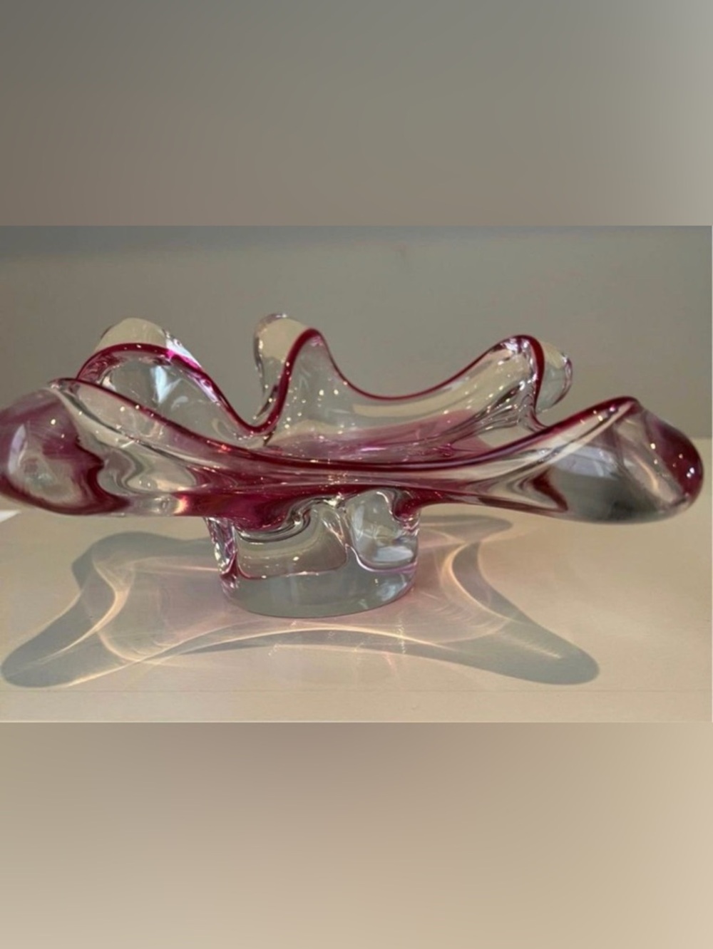 Vintage Chribska Art Glass Bowl: most likely Josef Hospodka Czech 1960’s